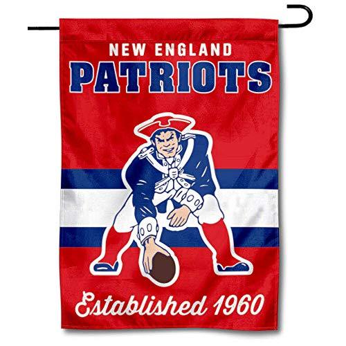 WinCraft Patriots Throwback Retro Vintage Garden Flag Double Sided Banner - 757 Sports Collectibles