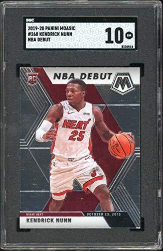 Heat Kendrick Nunn 2019 Panini Mosaic #268 NBA Debut Card Graded Gem 10! SGC - 757 Sports Collectibles