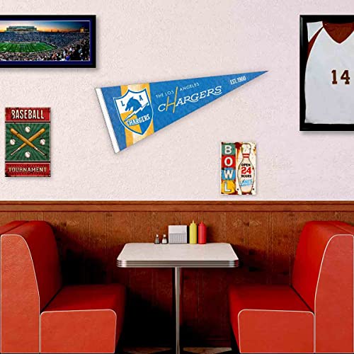 WinCraft Los Angeles Chargers Throwback Vintage Retro Pennant Flag - 757 Sports Collectibles