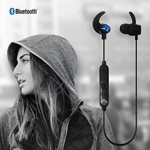 NFL New England Patriots Wireless Bluetooth Earbuds, Team Color - 757 Sports Collectibles