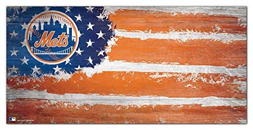 Fan Creations MLB New York Mets Unisex New York Mets Flag Sign, Team Color, 6 x 12 - 757 Sports Collectibles