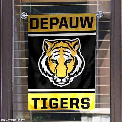 College Flags & Banners Co. DePauw Tigers Double Sided Garden Flag - 757 Sports Collectibles