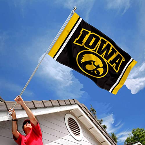 Iowa Hawkeyes Wordmark Large Grommet Banner Flag - 757 Sports Collectibles