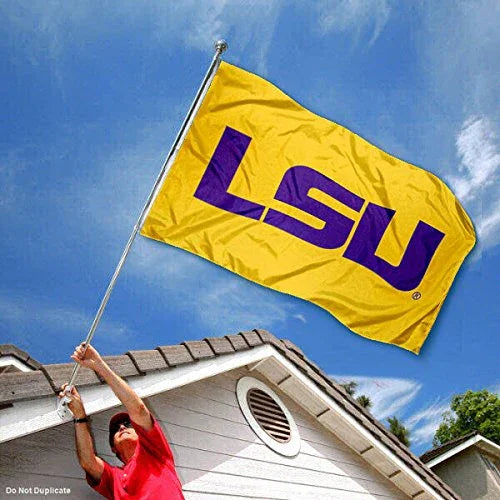 LSU Tigers Gold University Large College Flag - 757 Sports Collectibles