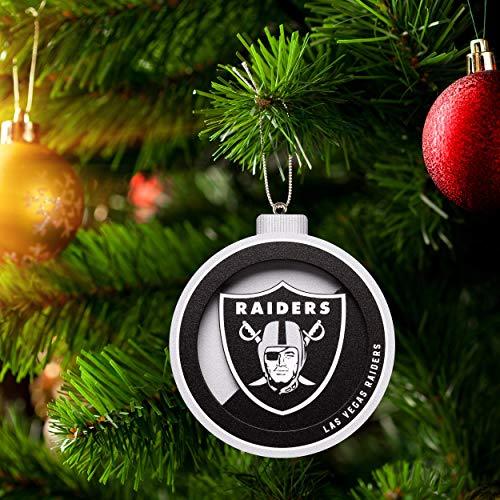 YouTheFan NFL Las Vegas Raiders 3D Logo Series Ornament - 757 Sports Collectibles