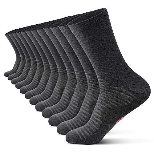PAPLUS Compression Athletic Crew Socks (6 Pairs) for Men & Women - 757 Sports Collectibles
