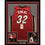 Framed Autographed/Signed Shaquille Shaq O'Neal 33x42 Miami Red Basketball Jersey JSA COA