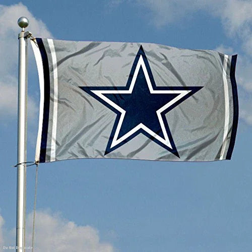 WinCraft Cowboys Metallic Silver Flag - 757 Sports Collectibles