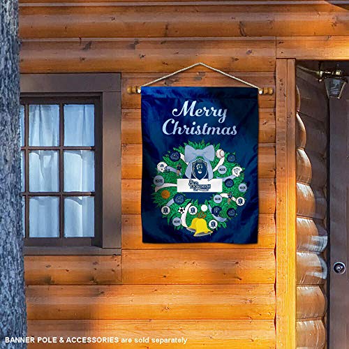 Old Dominion Monarchs Happy Holidays Christmas Banner Flag - 757 Sports Collectibles