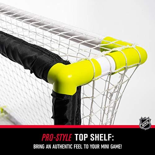 Franklin Sports Knee Hockey Goal Set - Mini Hockey Goals - 2 Goals - Pro Style Top Shelf - Kids Hockey Set - NHL, White - 757 Sports Collectibles