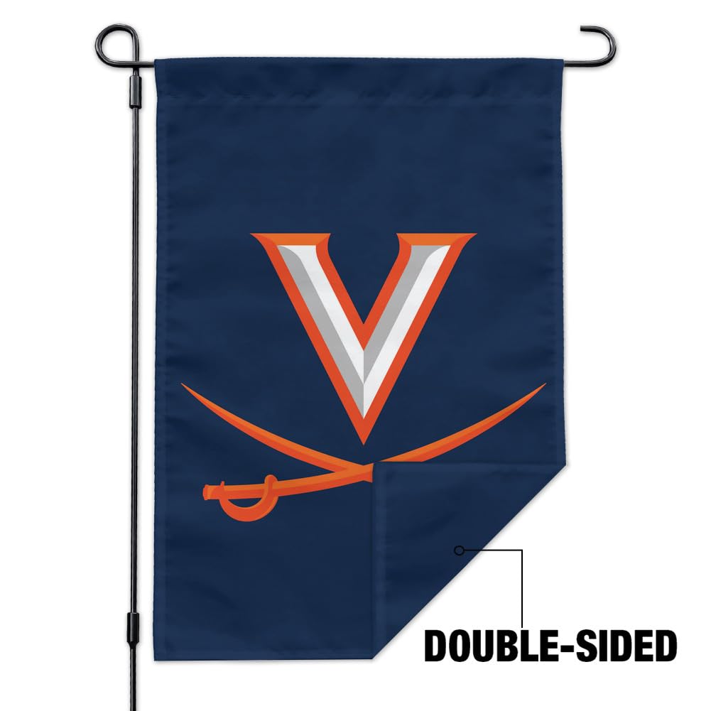 University of Virginia Cavaliers Logo Garden Yard Flag - 757 Sports Collectibles