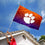 College Flags & Banners Co. Clemson Tigers Two Tone Gradient Flag - 757 Sports Collectibles