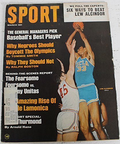 1968 Sport Magazine March Lew Alcindor UCLA on Cover 136101