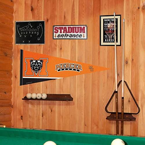 College Flags & Banners Co. Mercer Bears Pennant Full Size Felt - 757 Sports Collectibles