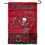 WinCraft Tampa Bay Buccaneers Welcome Home Decorative Garden Flag Double Sided Banner - 757 Sports Collectibles