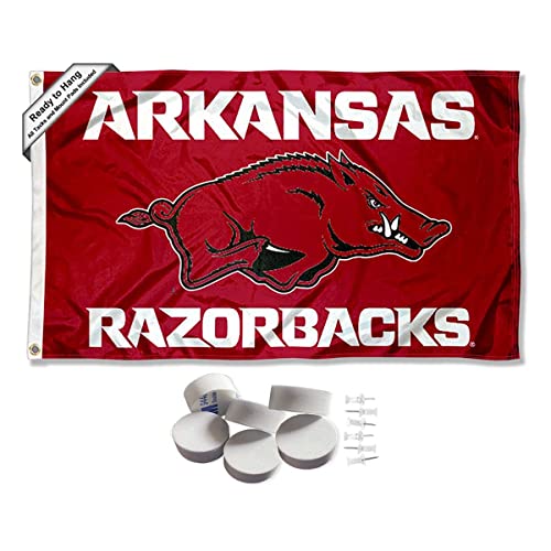 Arkansas Razorbacks Wordmark Banner and Tapestry Wall Tack Pads - 757 Sports Collectibles