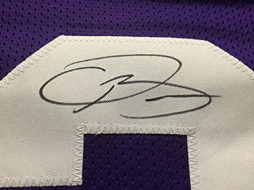 Framed Autographed/Signed Odell Beckham Jr. 33x42 LSU Purple College Football Jersey JSA COA - 757 Sports Collectibles