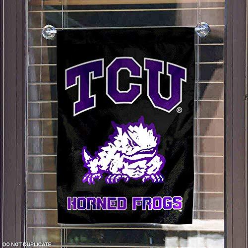 TCU Horned Frogs Black Garden Flag and Yard Banner - 757 Sports Collectibles