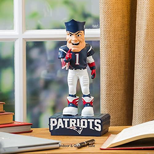 Team Sports America NFL New England Patriots Fun Colorful Mascot Statue 12 Inches Tall - 757 Sports Collectibles