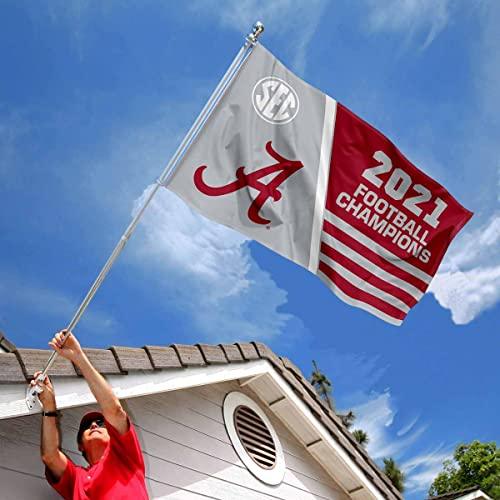 Alabama Crimson Tide 2021 SEC Conference Champions Banner Flag - 757 Sports Collectibles