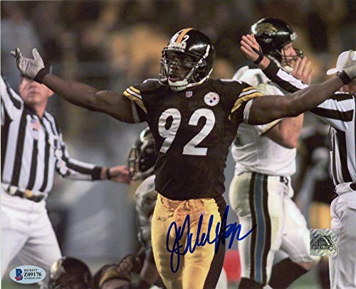 Jason Gildon Autographed Pittsburgh Steelers 8x10 Photo - BAS COA (Blue Ink) - 757 Sports Collectibles