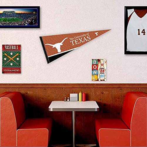 College Flags & Banners Co. Texas Longhorns Pennant Full Size Felt - 757 Sports Collectibles