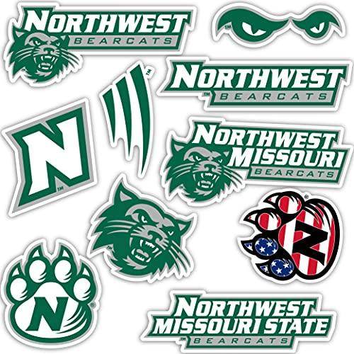 Northwest Missouri State University Bearcats NW MO Sticker Vinyl Decal Laptop Water Bottle Car Scrapbook (Type 2 Sheet) - 757 Sports Collectibles