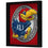 Open Road Brands University of Kansas KU Jayhawk Mascot MDF Wood and Glass Framed Wall Art - an Officially Licensed Product Great Addition to Add What You Love to Your Home/Garage Decor - 757 Sports Collectibles