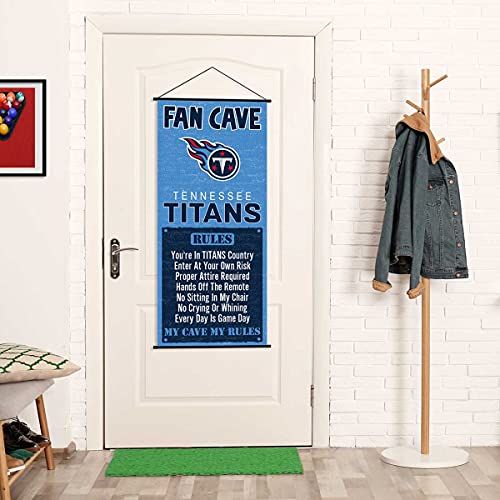 WinCraft Tennessee Titans Man Cave Fan Banner Wall Door Scroll - 757 Sports Collectibles