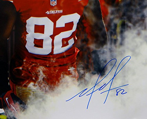 Mario Manningham Autographed San Francisco 49ers 16x20 Smoke Photo- JSA Auth - 757 Sports Collectibles