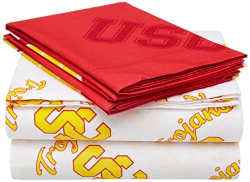 The Northwest Company Officially Licensed NCAA Full Sheet Set, USC Trojans - 757 Sports Collectibles