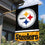 WinCraft Pittsburgh Steelers Two Sided House Flag - 757 Sports Collectibles