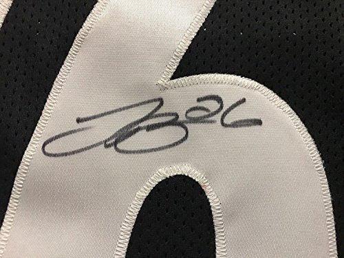 Framed Autographed/Signed Le'Veon LeVeon Bell 33x42 Pittsburgh Steelers Black Football Jersey JSA COA - 757 Sports Collectibles