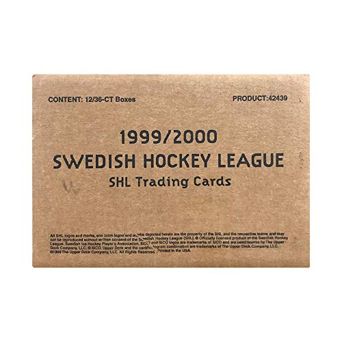 1999-00 Upper Deck Collector's Choice Swedish Hockey League 12-Box Case - 757 Sports Collectibles