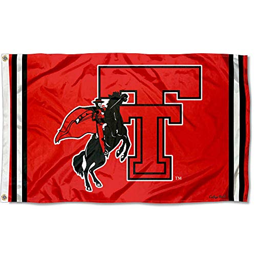 College Flags & Banners Co. Texas Tech Red Raiders Vintage Retro Throwback 3x5 Banner Flag - 757 Sports Collectibles