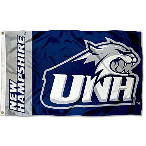 New Hampshire Wildcats UNH University Large College Flag - 757 Sports Collectibles