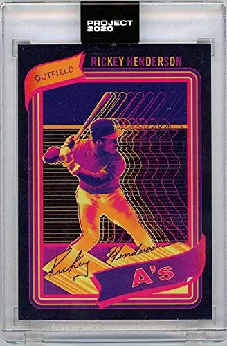 Rickey Henderson Topps Project 2020#21 1980 Topps by Matt Taylor w/original box - 757 Sports Collectibles