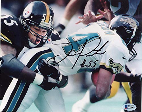 Joey Porter Autographed Pittsburgh Steelers 8x10 Photo - BAS COA (vs Jaguars Black Ink) - 757 Sports Collectibles