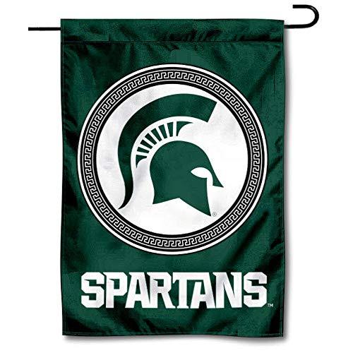 College Flags & Banners Co. Michigan State Spartans Shield Garden Flag - 757 Sports Collectibles