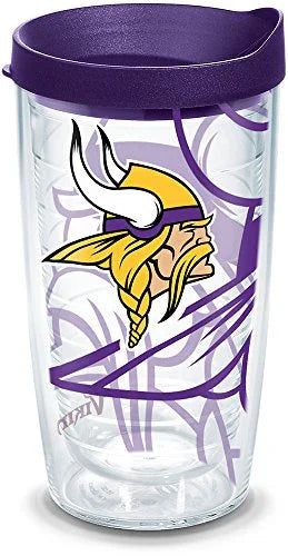 Tervis Made in USA Double Walled NFL Minnesota Vikings Insulated Tumbler Cup Keeps Drinks Cold & Hot, 16oz, Genuine - 757 Sports Collectibles