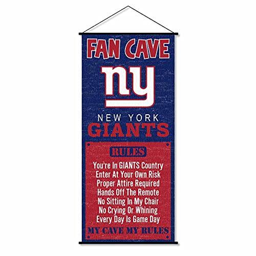 WinCraft New York Giants Man Cave Fan Banner Wall Door Scroll - 757 Sports Collectibles