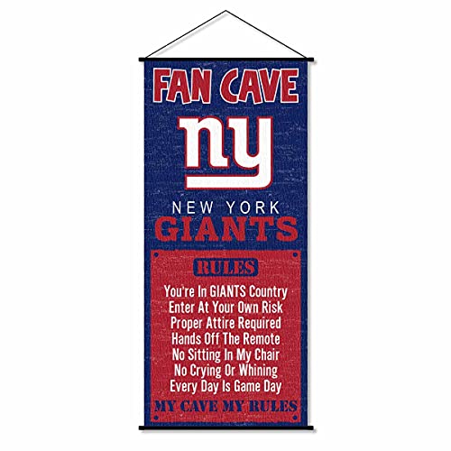 WinCraft New York Giants Man Cave Fan Banner Wall Door Scroll - 757 Sports Collectibles