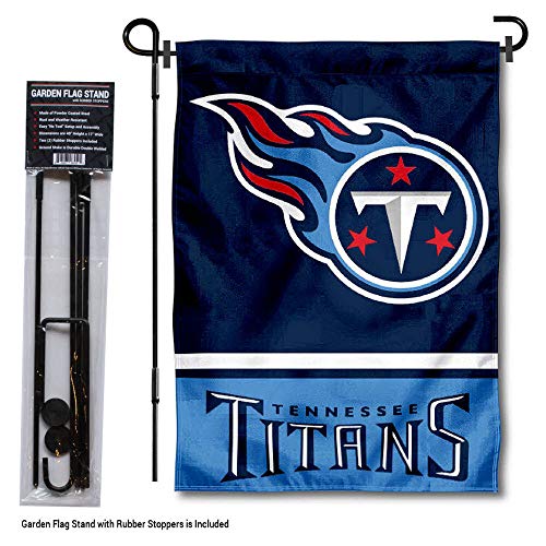WinCraft Tennessee Titans Garden Flag with Stand Holder - 757 Sports Collectibles