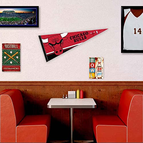 WinCraft Chicago Bulls Pennant Full Size 12" X 30" - 757 Sports Collectibles