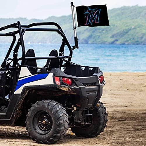 WinCraft Miami Marlins Boat and Golf Cart Flag - 757 Sports Collectibles