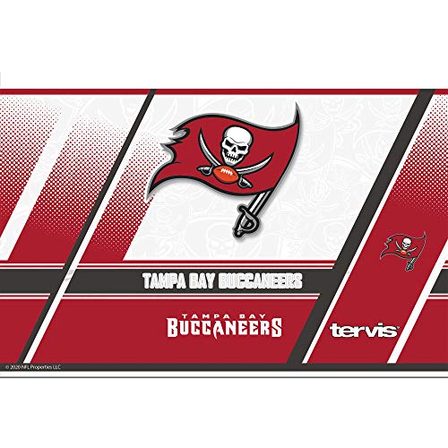 Tervis Triple Walled NFL Tampa Bay Buccaneers Insulated Tumbler Cup Keeps Drinks Cold & Hot, 20oz - Stainless Steel, Edge - 757 Sports Collectibles