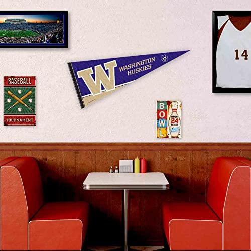 College Flags & Banners Co. University of Washington Pennant Full Size Felt - 757 Sports Collectibles