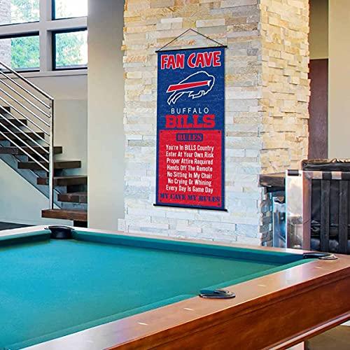 WinCraft Buffalo Bills Man Cave Fan Banner Wall Door Scroll - 757 Sports Collectibles