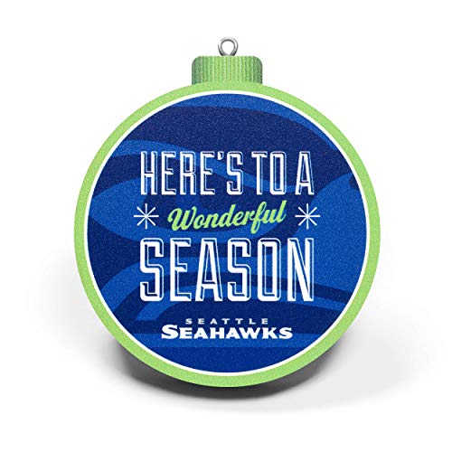 YouTheFan NFL Seattle Seahawks 3D Logo Series Ornament - 757 Sports Collectibles