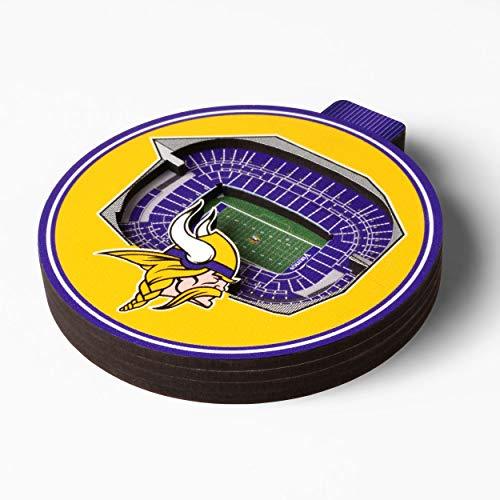 NFL Minnesota Vikings - U.S. Bank Stadium 3D StadiumView Ornament3D StadiumView Ornament, Team Colors, Large - 757 Sports Collectibles